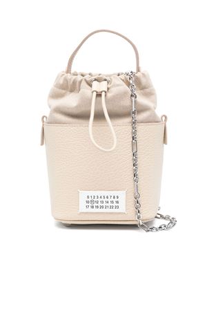 Borsa a secchiello 5AC small in pelle martellata MAISON MARGIELA | S61WG0035P4348T2019